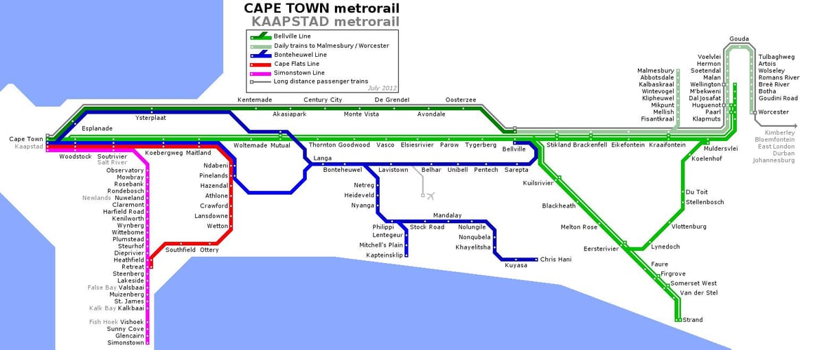 Cape Town metro kat jeyografik
