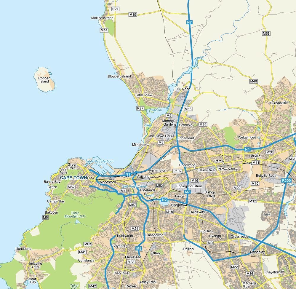 kat jeyografik nan milnerton ak antoure