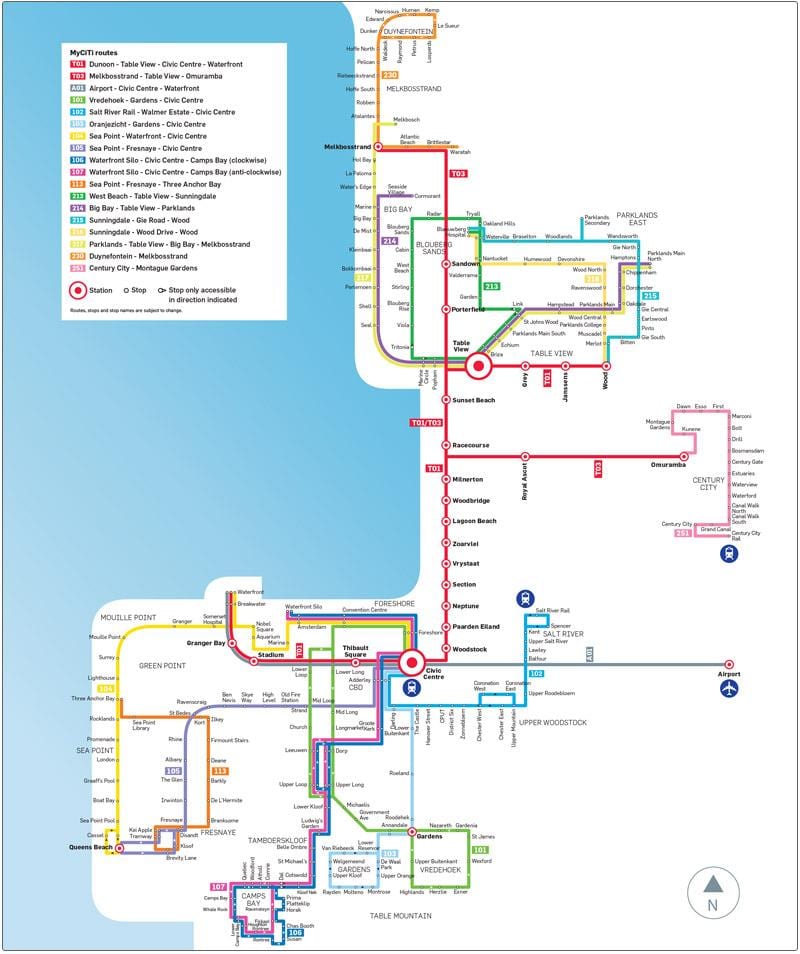 Cape Town myciti otobis wout kat jeyografik