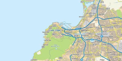 Western cape rivyè kat jeyografik
